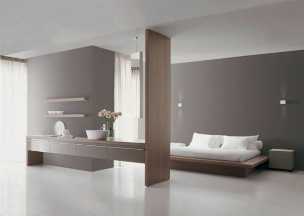 baie cu decor minimalist