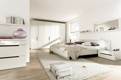 dormitor alb modern
