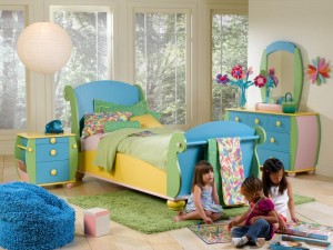 amenajare culori pastelate camera copilului