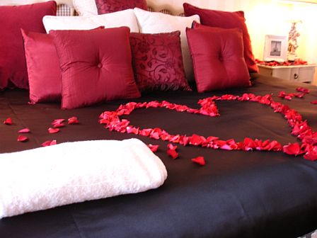 decorarea dormitorului romantic