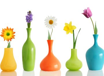 vaze decorative din plastic