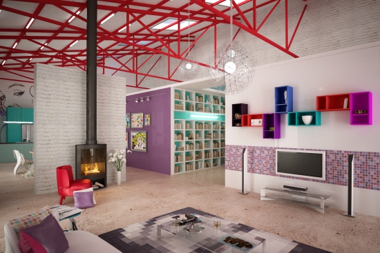 apartament modern design pop